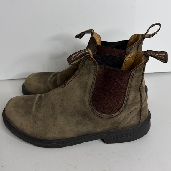 Blundstone Boots Womens AU 3 US 6 Rustic Brown Leather Chelsea Classic 585 - Picture 3 of 13